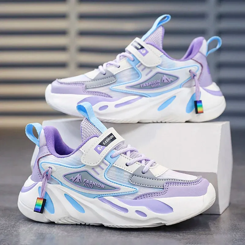 2023 Girls’ Fashion Platform Sneakers - Casual Kids’ School Sports Shoes for Ages 7-12