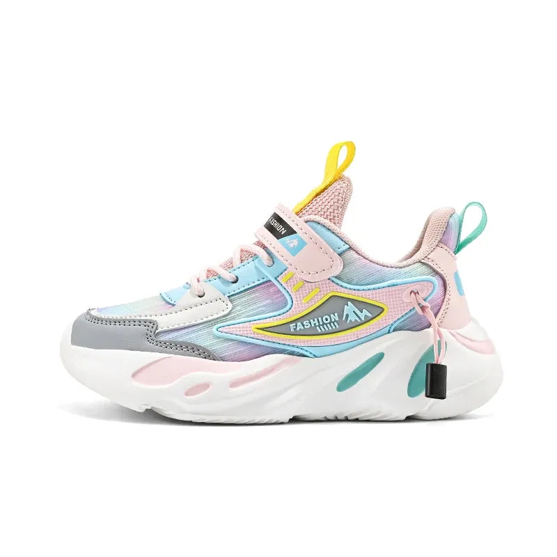 2023 Girls’ Fashion Platform Sneakers - Casual Kids’ School Sports Shoes for Ages 7-12