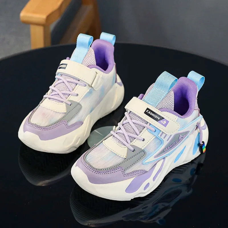 2023 Girls’ Fashion Platform Sneakers - Casual Kids’ School Sports Shoes for Ages 7-12