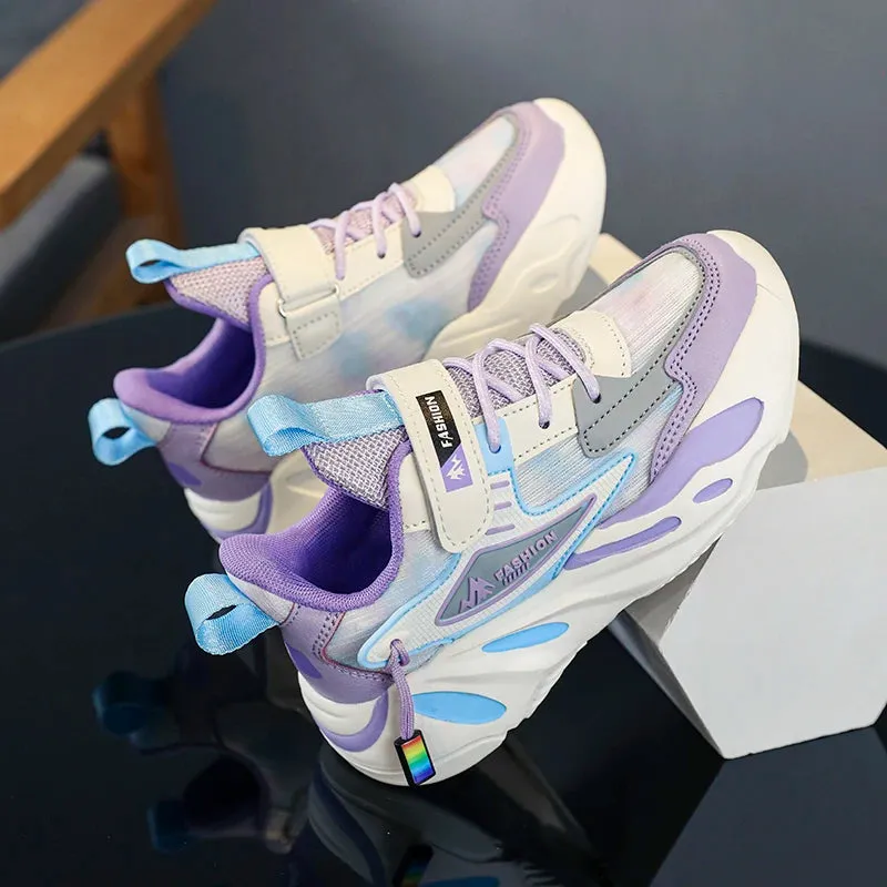 2023 Girls’ Fashion Platform Sneakers - Casual Kids’ School Sports Shoes for Ages 7-12