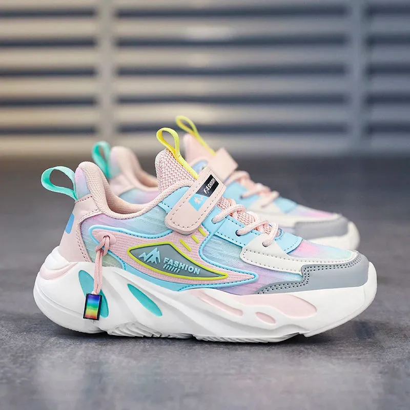 2023 Girls’ Fashion Platform Sneakers - Casual Kids’ School Sports Shoes for Ages 7-12
