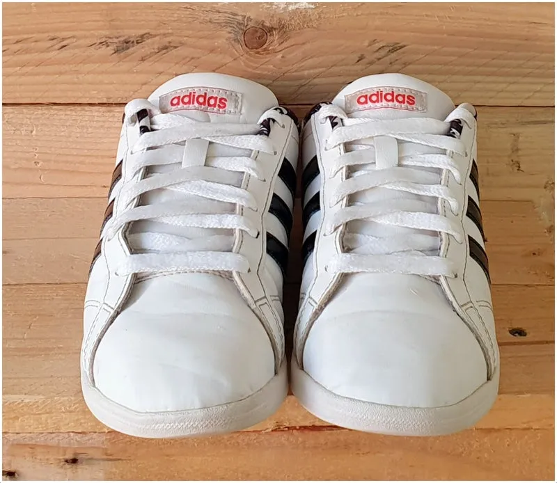 Adidas VS Coneo QT W Low Leather Trainers 4.5/US6/EU37 DB1804 Black/White