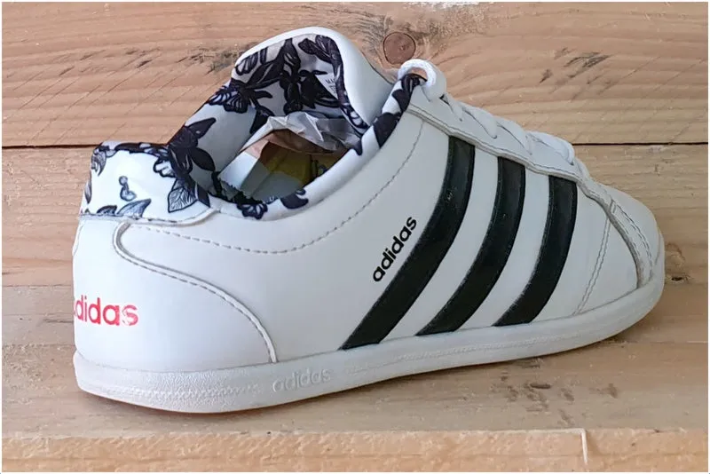 Adidas VS Coneo QT W Low Leather Trainers 4.5/US6/EU37 DB1804 Black/White