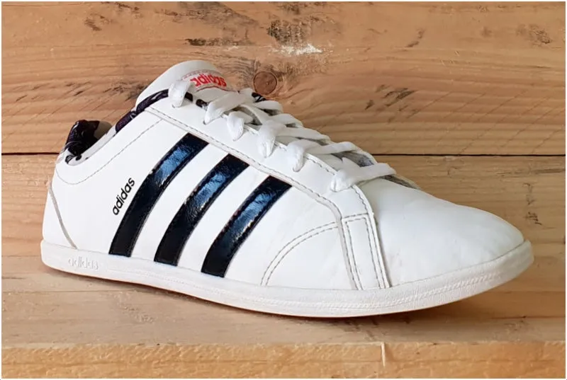 Adidas VS Coneo QT W Low Leather Trainers 4.5/US6/EU37 DB1804 Black/White