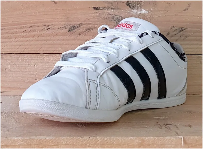 Adidas VS Coneo QT W Low Leather Trainers 4.5/US6/EU37 DB1804 Black/White