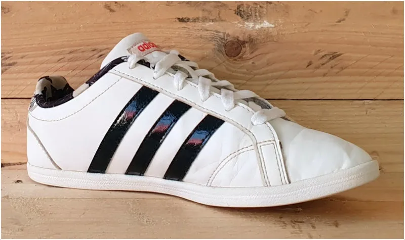 Adidas VS Coneo QT W Low Leather Trainers 4.5/US6/EU37 DB1804 Black/White