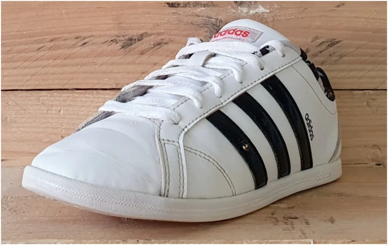Adidas VS Coneo QT W Low Leather Trainers 4.5/US6/EU37 DB1804 Black/White
