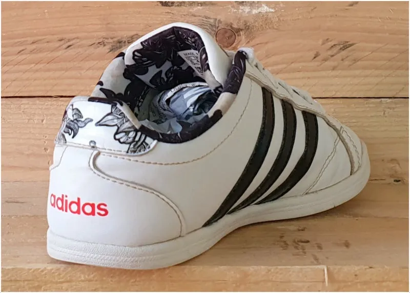 Adidas VS Coneo QT W Low Leather Trainers 4.5/US6/EU37 DB1804 Black/White