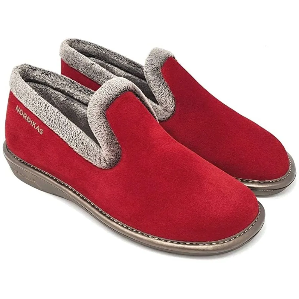 Afelpado Red 304-80 Nordikas Comfy Slide Slippers