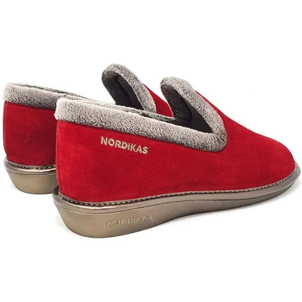 Afelpado Red 304-80 Nordikas Comfy Slide Slippers
