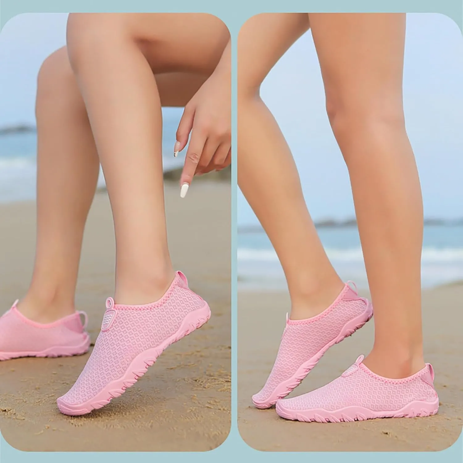 Aqua Water Shoes Barefoot Quick Dry Non Slip Swim Surf Beach Yoga Camping Boating River Pool Sport Shoes Adults Spring Shoe for Women 2025