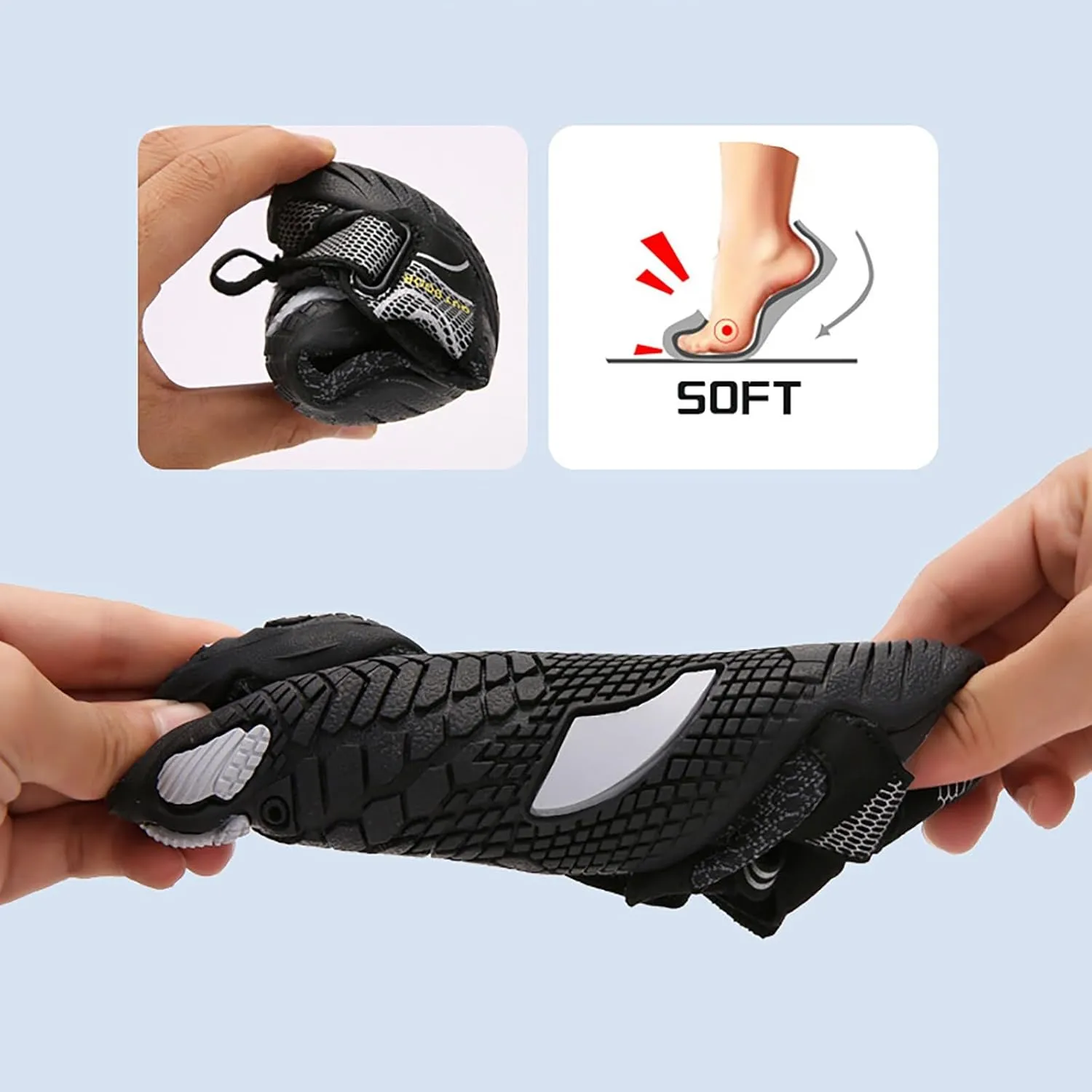 Barefoot Water Shoes Women Men Quick Dry Aqua Socks Beach Swim Pool Shoes Non Slip Outdoor Sports Hiking Surf Yoga Exercise Footwear