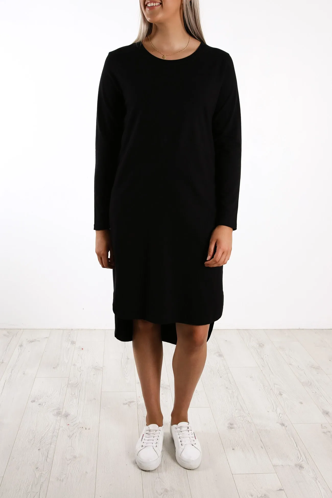 Bay Long Sleeve Dress Black