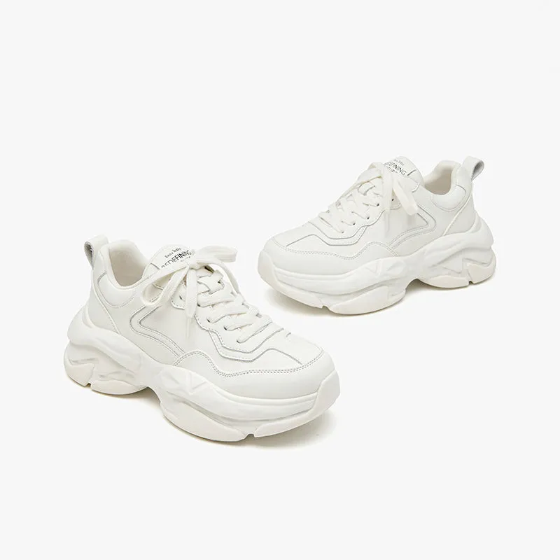 BeauToday Women's Casual Platform Dad Sneakers