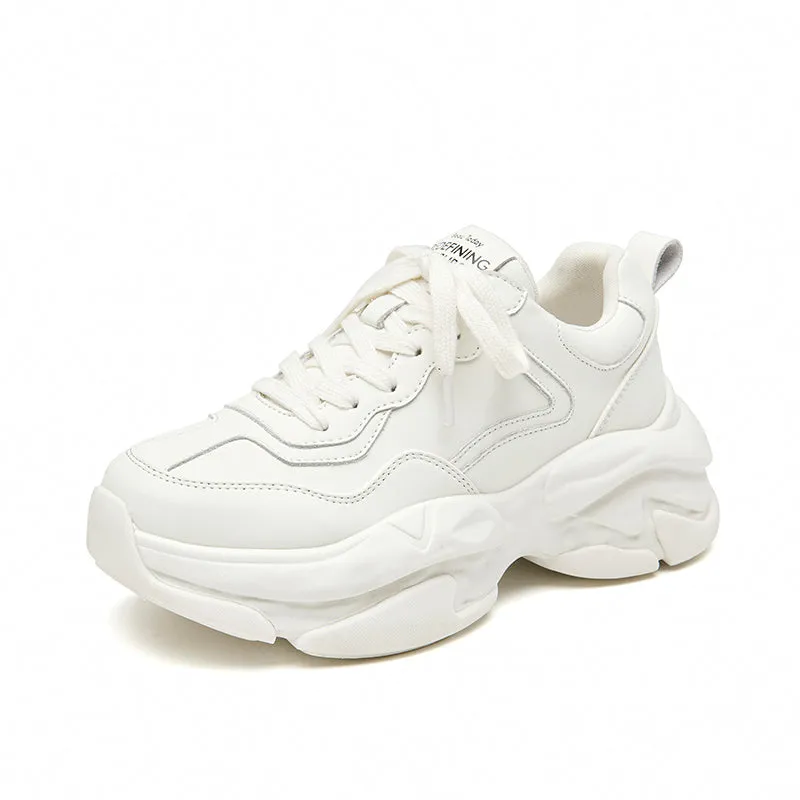 BeauToday Women's Casual Platform Dad Sneakers