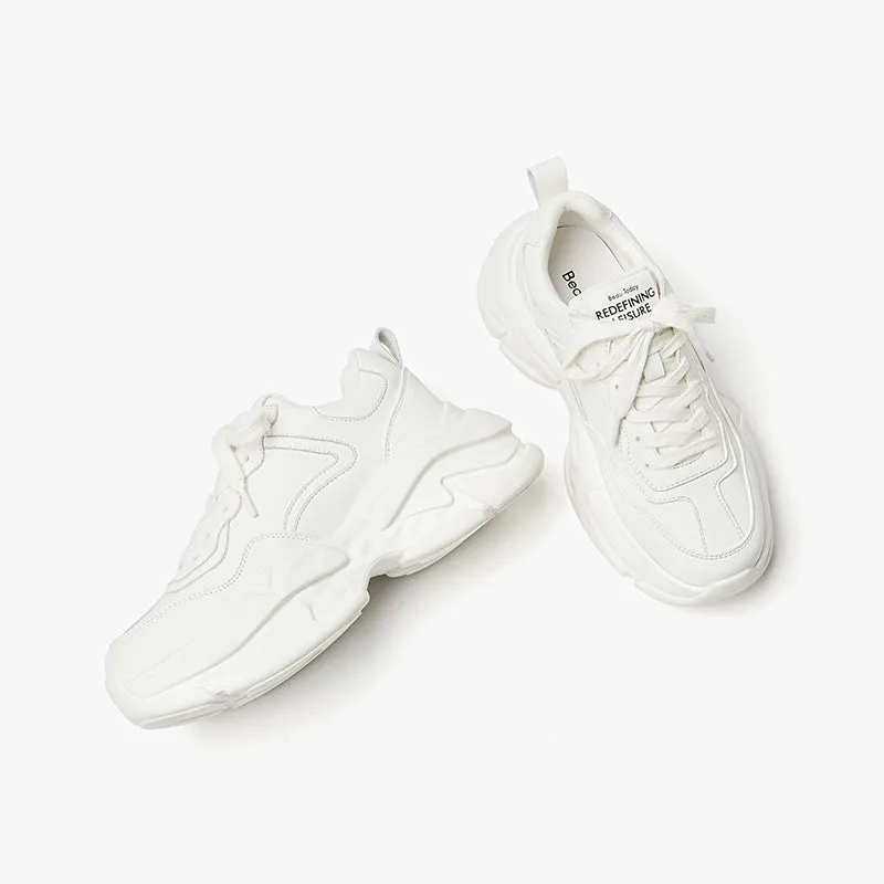 BeauToday Women's Casual Platform Dad Sneakers