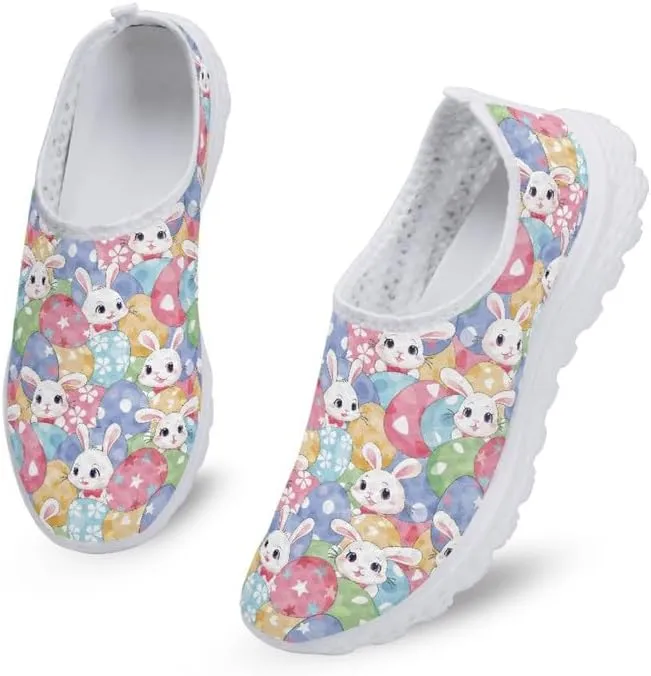 Cardinal Bird Women Sports Athletic Walking Work Shoes, Comfortable Easy Mesh Shoes, Footwear Sole Loafers