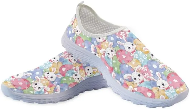 Cardinal Bird Women Sports Athletic Walking Work Shoes, Comfortable Easy Mesh Shoes, Footwear Sole Loafers