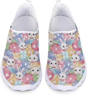 Cardinal Bird Women Sports Athletic Walking Work Shoes, Comfortable Easy Mesh Shoes, Footwear Sole Loafers