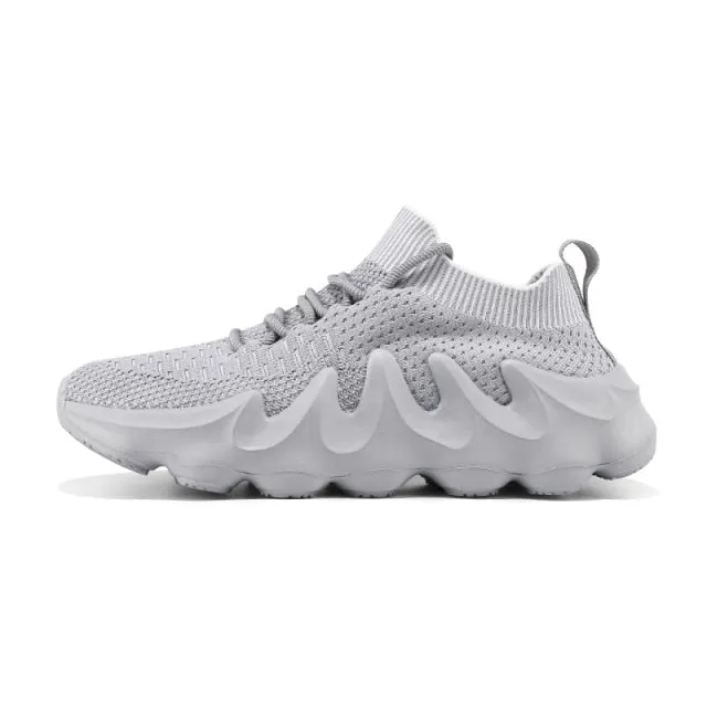 Casual Soft Breathable Mesh Jogging Flat Training Running Sport Sock Sneakers