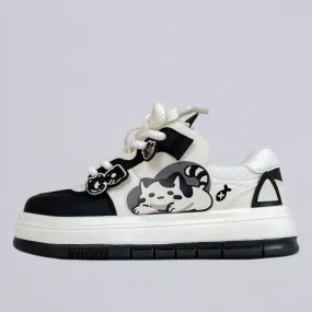 Chubby Cheeks Kitty Casual Sneakers - Women's