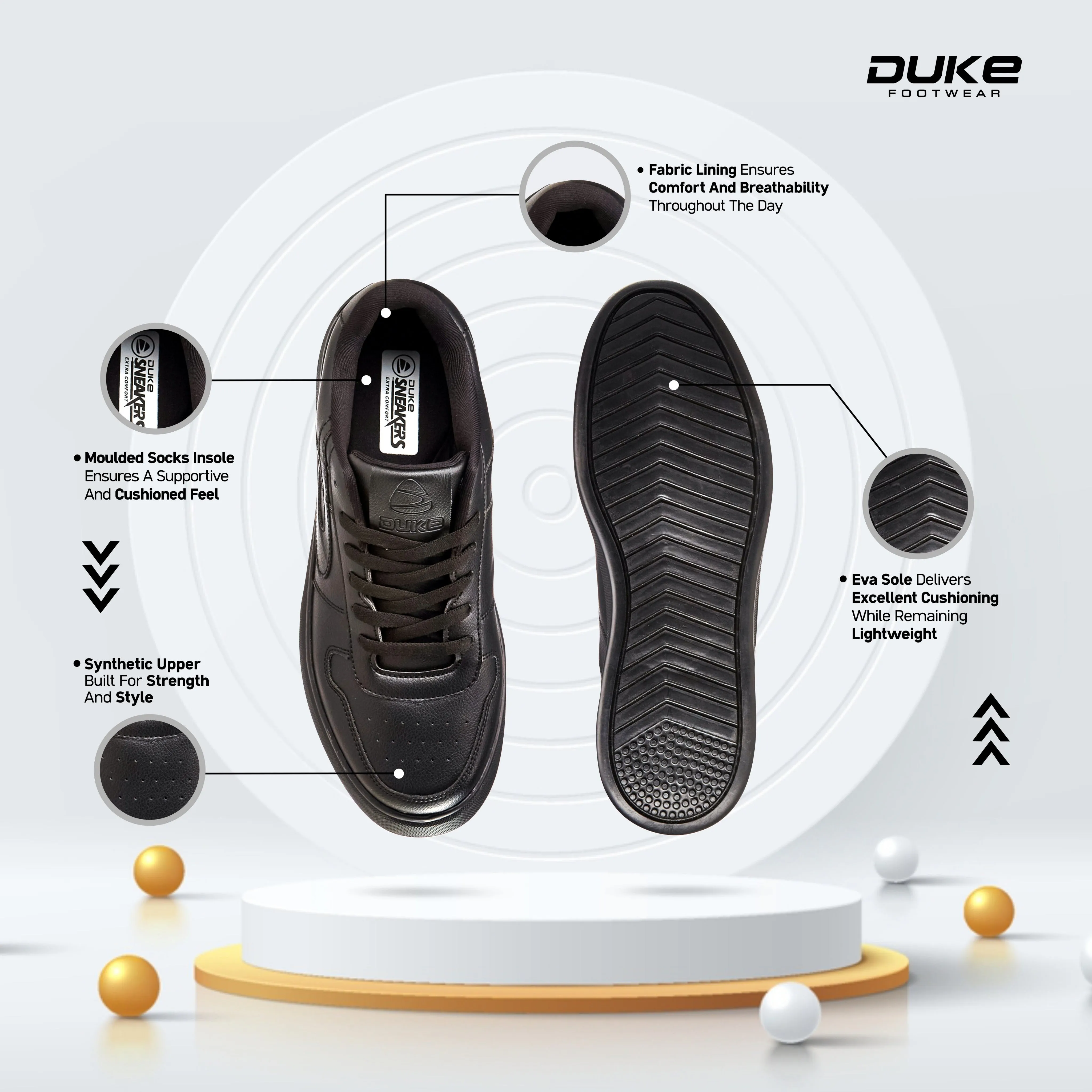 Duke Men's Urban Trend Sneakers (FWOL2565)