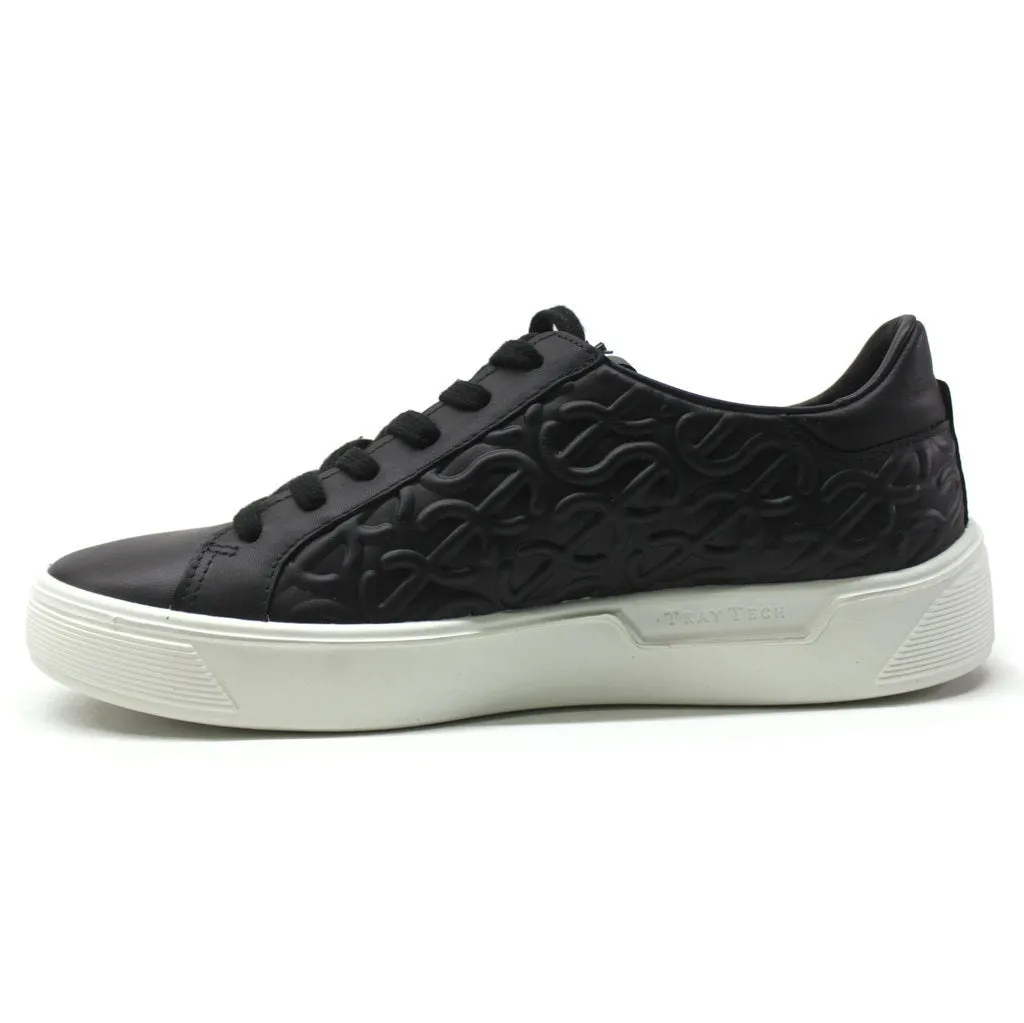 Ecco Street Tray Full Grain Leather Women's Trainers