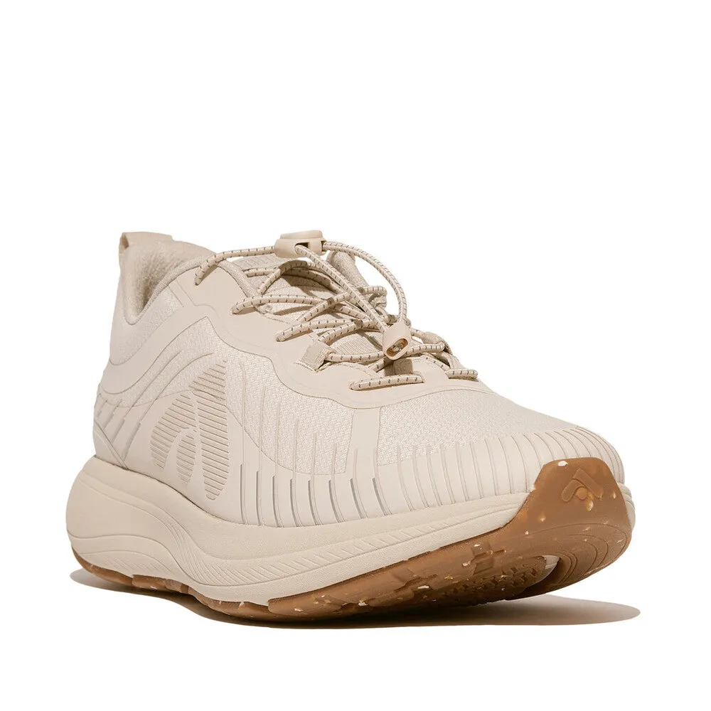 Fitflop FF Runner Water Resistant Running Sneaker Stone Beige/ Cream