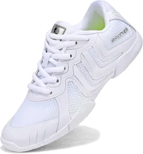 Girls White Cheer Shoes Youth Competition Cheerleading Dance Sneakers Breathable Athletic Training Tennis