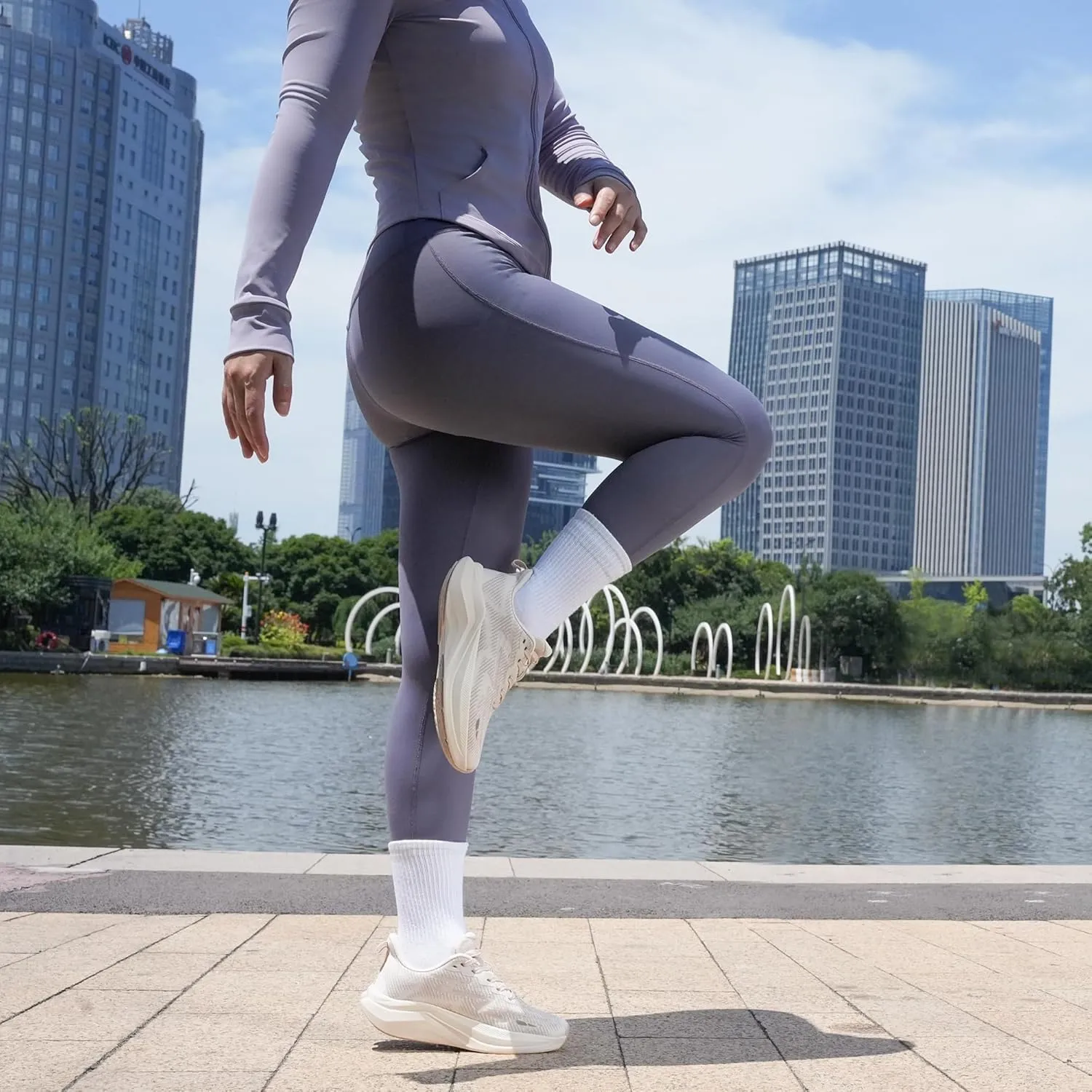 Hawkwell Women's Cloud Zero Active Cushion Breathable Tennis Walking Fashion Sneakers Gym Medical Work Shoes