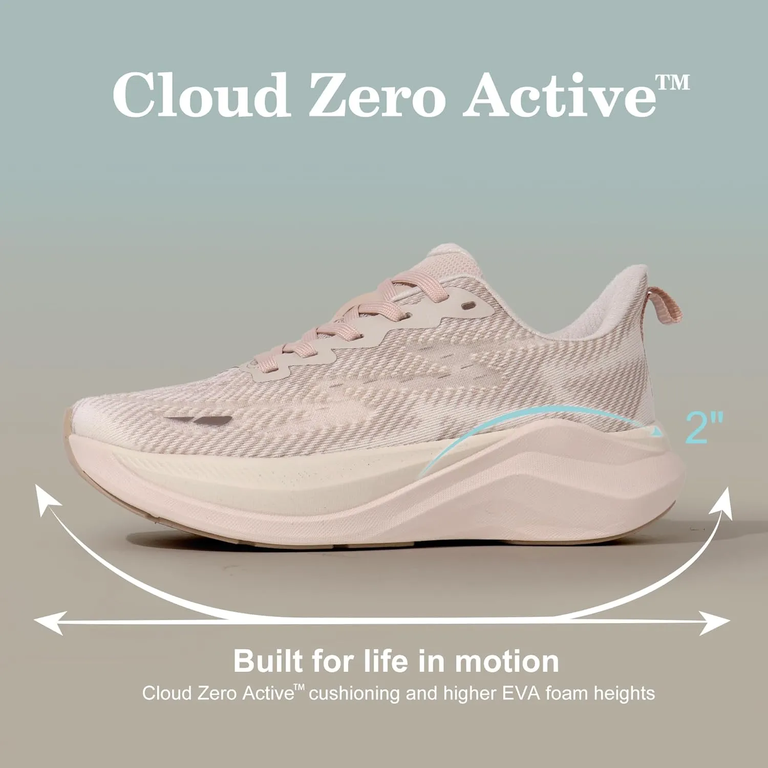 Hawkwell Women's Cloud Zero Active Cushion Breathable Tennis Walking Fashion Sneakers Gym Medical Work Shoes