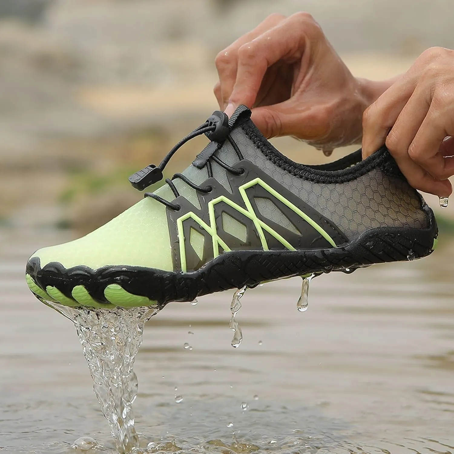 Hiking Shoes for Women Men Athletic Non Slip Water Shoes Lightweight Breathable Quick Dry Barefoot Shoes Unisex Grounded Footwear for Swimming Running Climbing Camping Surfing Riding Kayaking