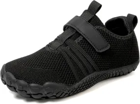 Kids Barefoot Shoes Boys Girls Footwear Toddler Shoes Wide Toe Box Hiking Flexible Zero Drop Sole Minimalist Sneakers Lightweight Breathable Slip On Running Tennis for Indoor Outdoor Little Big Kid