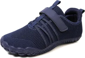 Kids Barefoot Shoes Boys Girls Footwear Toddler Shoes Wide Toe Box Hiking Flexible Zero Drop Sole Minimalist Sneakers Lightweight Breathable Slip On Running Tennis for Indoor Outdoor Little Big Kid