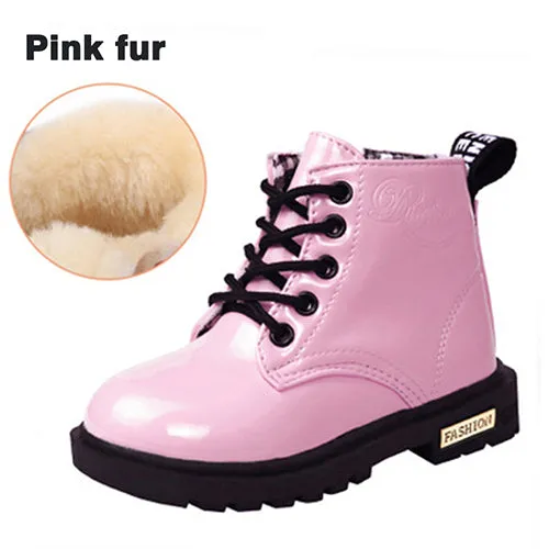 Kids Shoes Martin Boots Children Snow Shoes Motorcycle Boots
