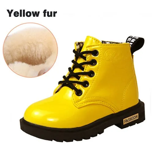 Kids Shoes Martin Boots Children Snow Shoes Motorcycle Boots