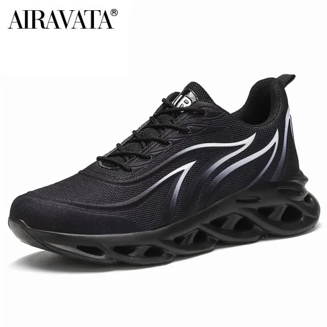 Men&#39;s Flame Printed Sneakers Sports Shoes Comfortable Running Shoes Outdoor Men Athletic Shoes Trainers