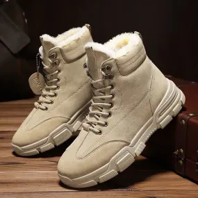 Men's Plush Winter Desert Snow Ankle Boots