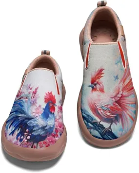 Men's Shoes Art Painted Sneakers Slip On Round Toe Casual Loafers Lightweight Comfort Fashion Travel Shoes Animal Style
