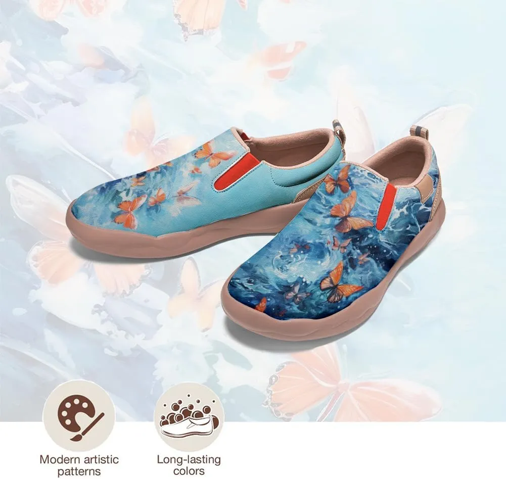 Men's Shoes Art Painted Sneakers Slip On Round Toe Casual Loafers Lightweight Comfort Fashion Travel Shoes Animal Style