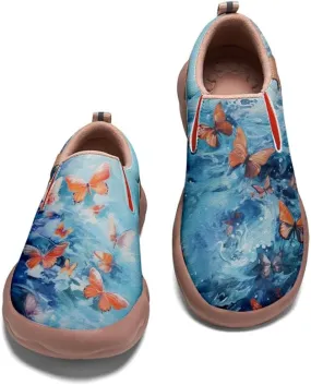 Men's Shoes Art Painted Sneakers Slip On Round Toe Casual Loafers Lightweight Comfort Fashion Travel Shoes Animal Style