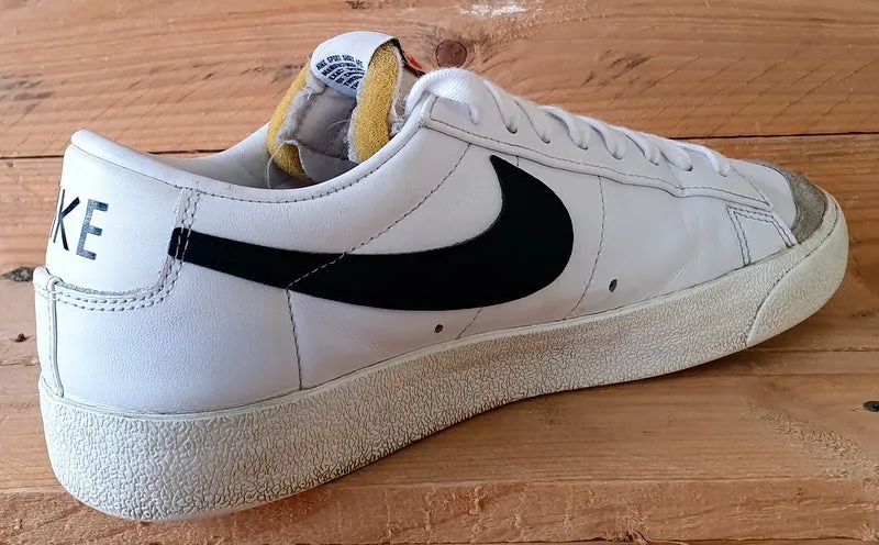 Nike Blazer Low 77 Leather Trainers UK8.5/US9.5/EU43 DA6364-101 White/Black
