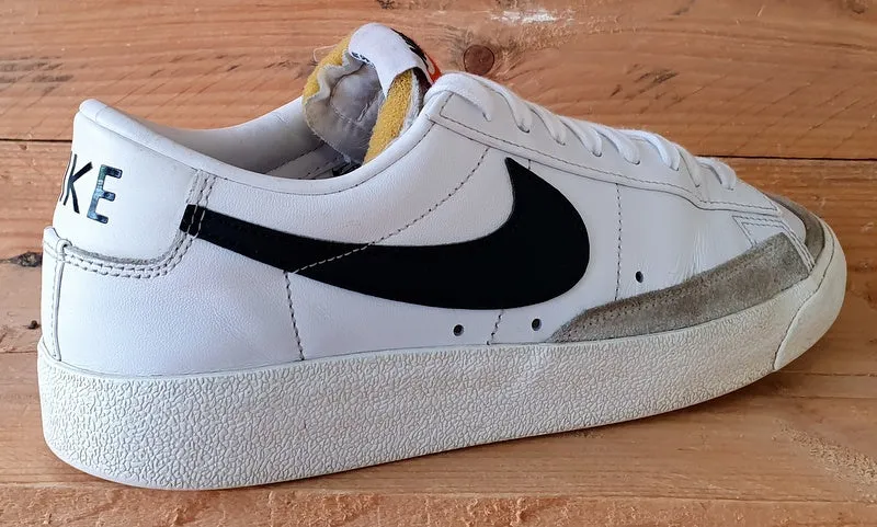 Nike Blazer Low 77 Leather Trainers UK8.5/US9.5/EU43 DA6364-101 White/Black