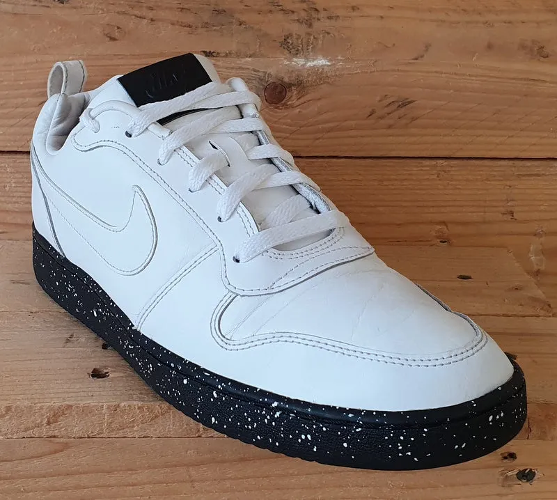 Nike Court Borough Low Leather Trainers UK9/US10/EU44 916760-100 White/Black