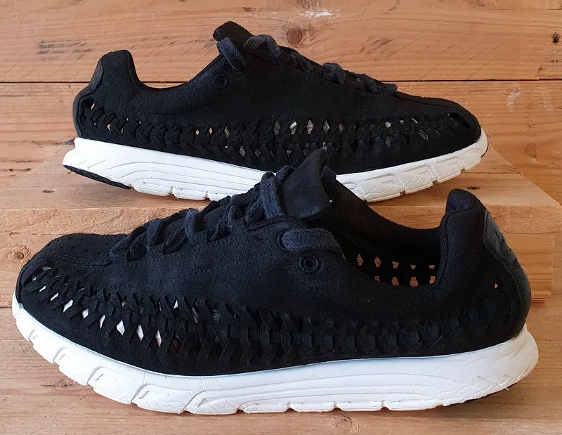 Nike Mayfly Low Woven Suede Trainers UK7/US8/EU41 833132-001 Black/White