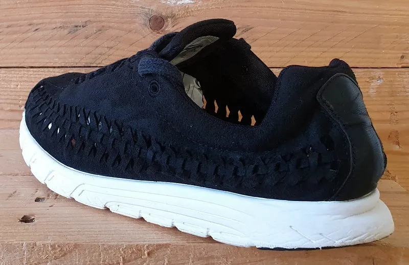 Nike Mayfly Low Woven Suede Trainers UK7/US8/EU41 833132-001 Black/White