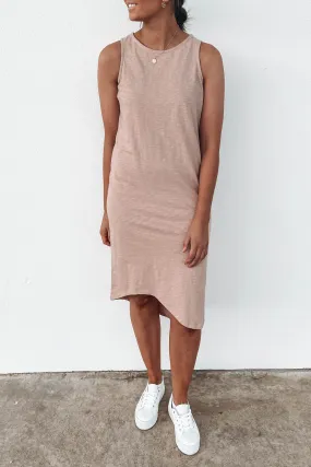 One In Eight Slub Midi Pink