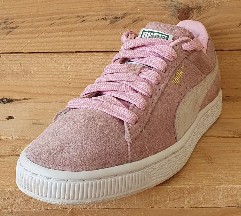 Puma Suede Classic Low Trainers UK4/US6.5/EU37 355686 01 Pale Pink/White