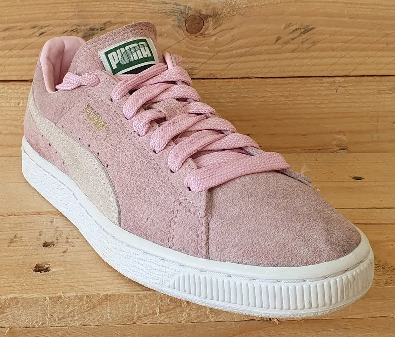 Puma Suede Classic Low Trainers UK4/US6.5/EU37 355686 01 Pale Pink/White