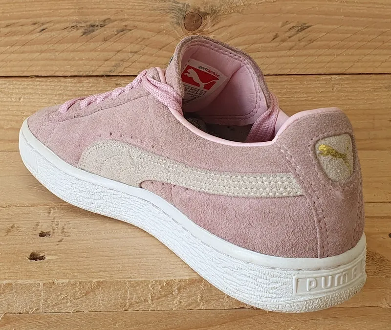 Puma Suede Classic Low Trainers UK4/US6.5/EU37 355686 01 Pale Pink/White
